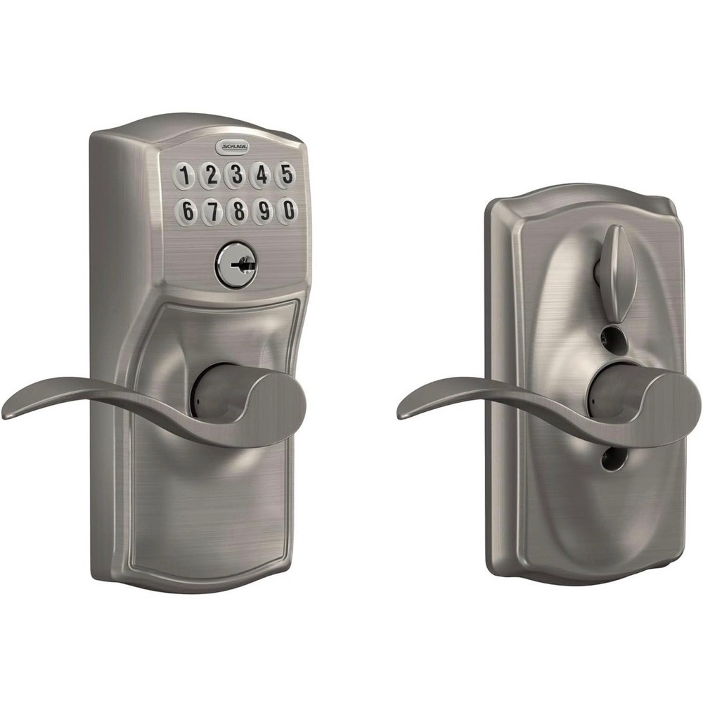 SCHLAGE FE595 CAM 619 ACC Camelot Keypad Entry with Flex-Lock with Accent Lever